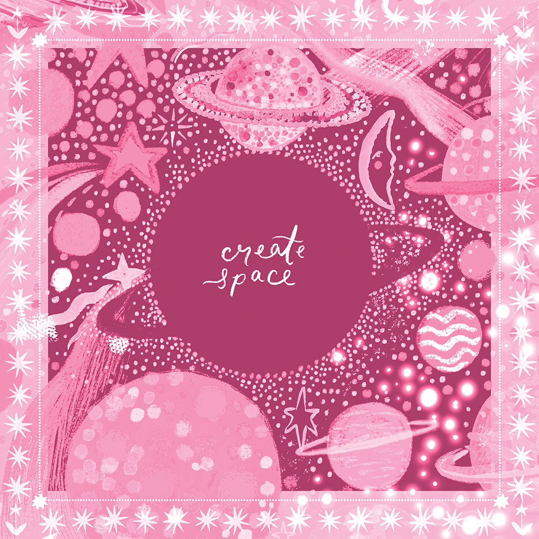 'Create Space' - Baby Pinks
